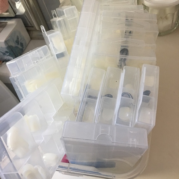 Other - Plain clear nails 20 boxes all come there are nail glue in 14 of them.